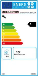 EU Energielabel zum Stiebel Eltron DHE Connect 