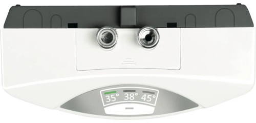 Oberseite des Clage MCX 6 mit Bedienelementen