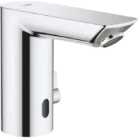 Infrarot-Wasserhahn Grohe Bau Cosmopolitan E von vorn seitlich