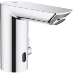 Infrarot-Wasserhahn Grohe Bau Cosmopolitan E von vorn seitlich